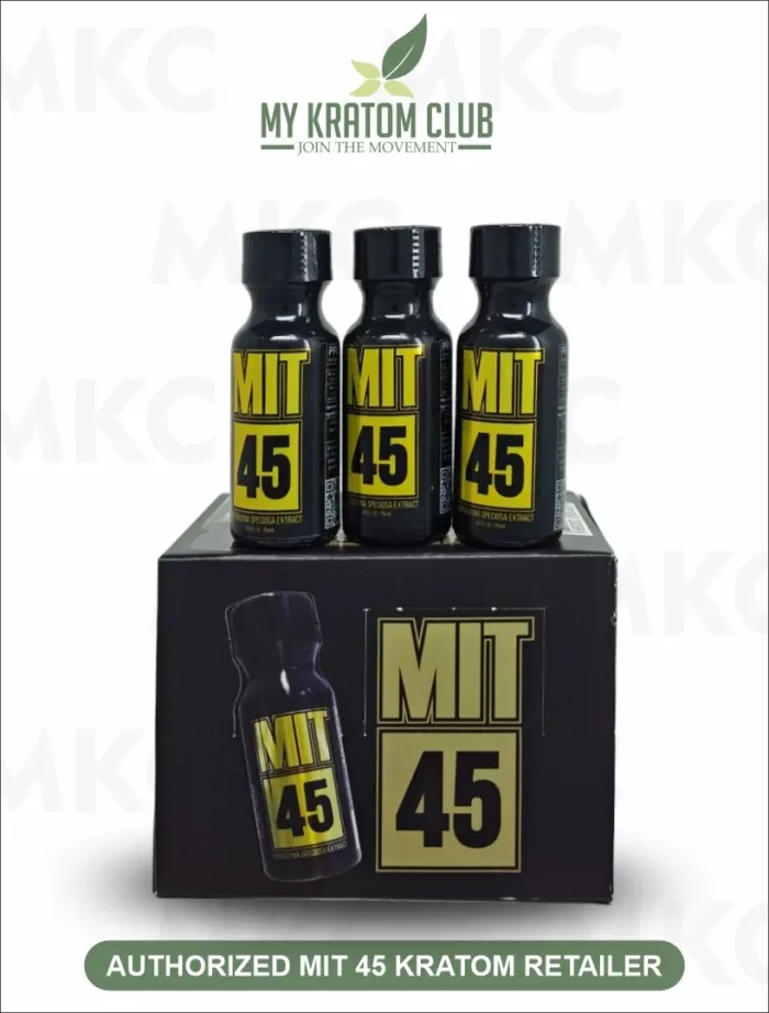 MIT 45 Kratom Extract Liquid Shots 15 Pack by My Kratom Club