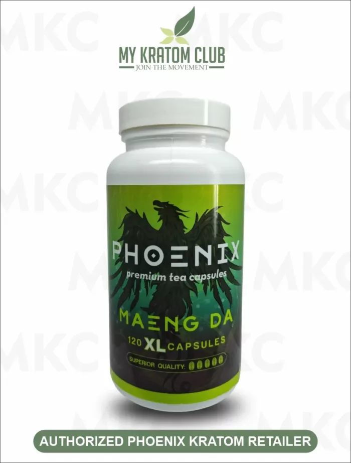 Phoenix Kratom Maeng Da Capsules 120 Count by My Kratom Club