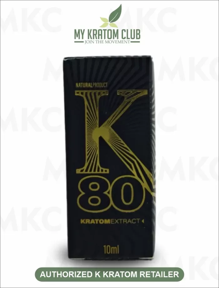 K80 Kratom Liquid Extract Shot Box 10 ML by My Kratom Club