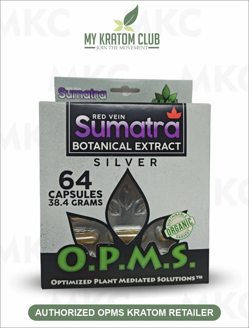 OPMS Kratom Red Vein Sumatra Capsules | Free Gift