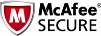 McAfee secure logo with shield